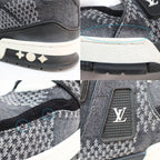 Louis Vuitton Trainers Sneakers 1 Ad6 dz Noir Black Gray — view 8
