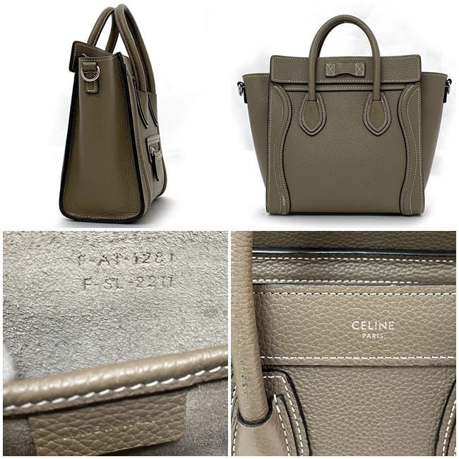 Celine Shoulder Bag Luggage Nano Shopper — view 3