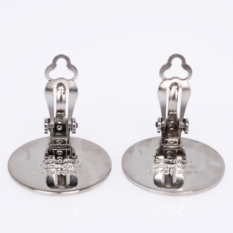 Hermes Serie Earrings Silver Accessories — view 8