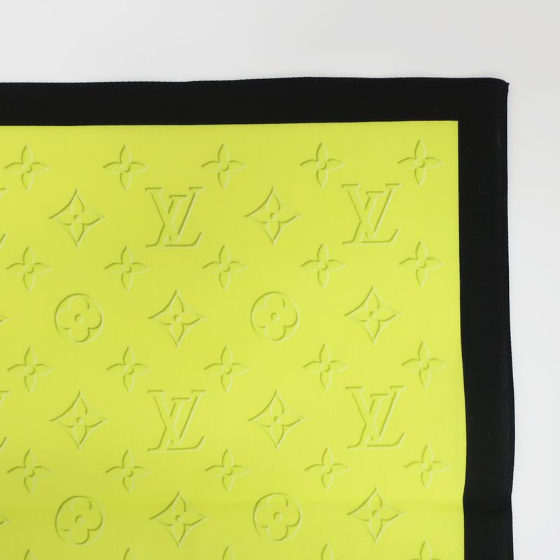 Louis Vuitton Handkerchief Monogram Logo Yellow Blue — view 4