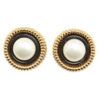 Chanel Gold Black Plated Faux Pearl — view 3