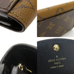 Louis Vuitton Bifold Wallet Portefeuille Rosalie Monogram Reverse Brown — view 6