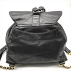 Chanel Jumbo CC Logo Mark Backpack Lambskin Black — view 2