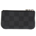 Louis Vuitton Pochette Cles Damier Graphite Black Coin Case 1070 — view 2