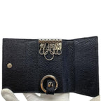 Gucci Double G 6-Ring Key Case Ring Leather Black — view 6