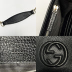 Gucci Soho Black Shoulder Bag Interlocking GG — view 7