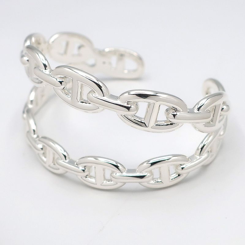 Hermes Chaine D'ancre Double Bracelet ST Silver AG 925 Accessories — view 3