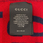 Gucci Scarf GG Jacquard Wool Silk 3074 — view 5
