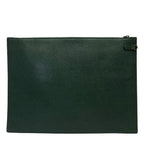 Gucci Hysteria Clutch Bag Second Document Handbag Leather Green — view 2