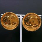 Chanel Coco Mark Gold Plated And Colored Stones 96 A 27.8 g Earrings — view 3