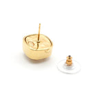 Chanel Earrings Gold Coco Mark Square — view 5
