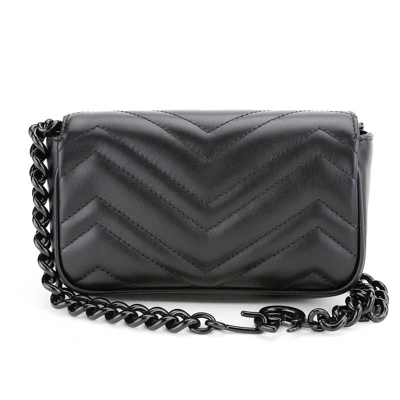 Gucci Shoulder Bag GG Marmont Black — view 4