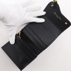 Dior Compact Wallet Calf Black Trifold — view 5