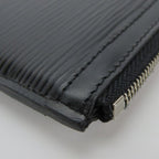 Louis Vuitton Coin Case Pochette Cles Epi Leather Noir Black Silver — view 5