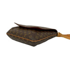 Louis Vuitton Vintage Musette Leather Shoulder Bag Pochette Sacoche Brown 63385 — view 9