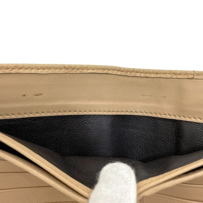 Gucci Fold Wallet with Beige Stripe Line Double Hook — view 7