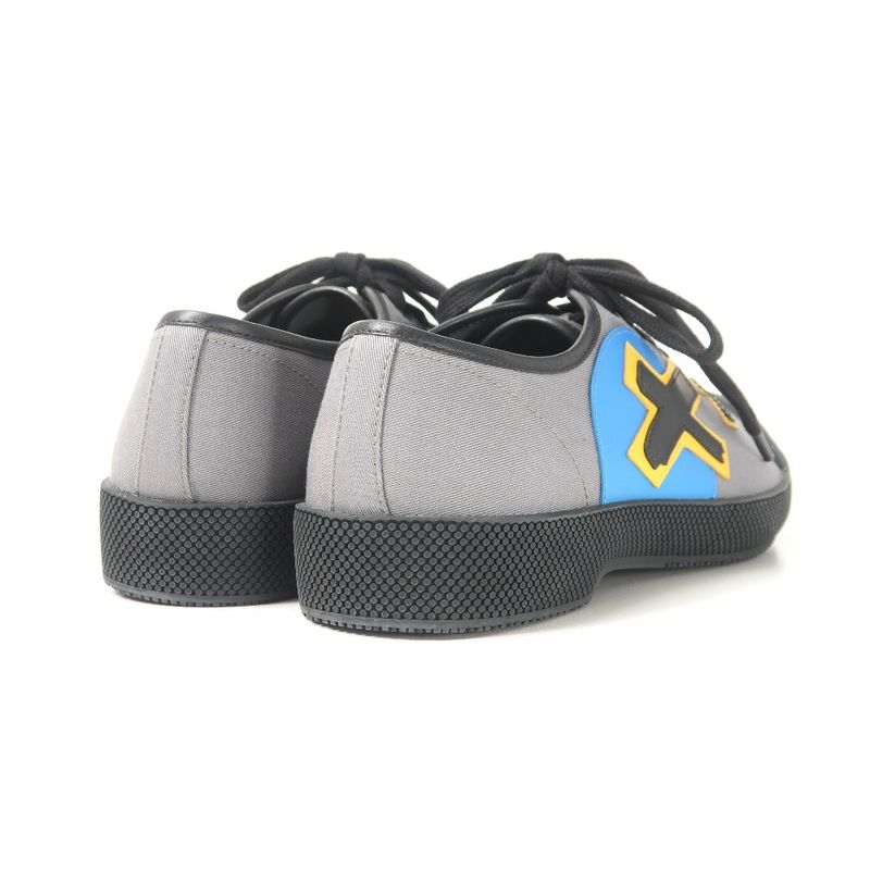 Prada Sneakers Size 5 1 2 low Cut Rubber Wappen Leather Shoes — view 3