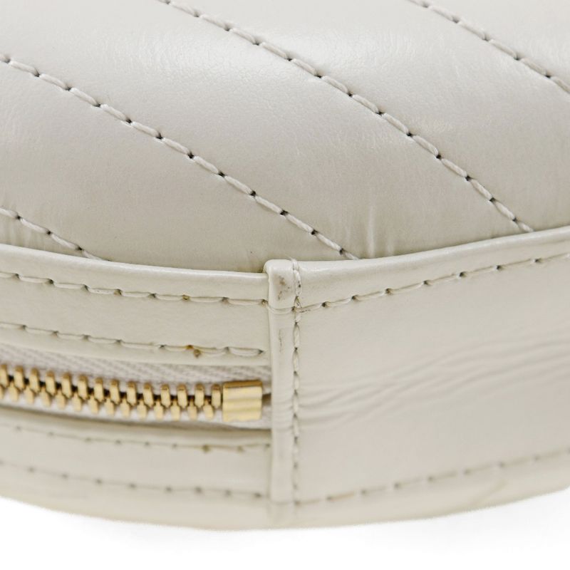 Chanel Chain Shoulder LA Pausa Calf White Bag — view 4