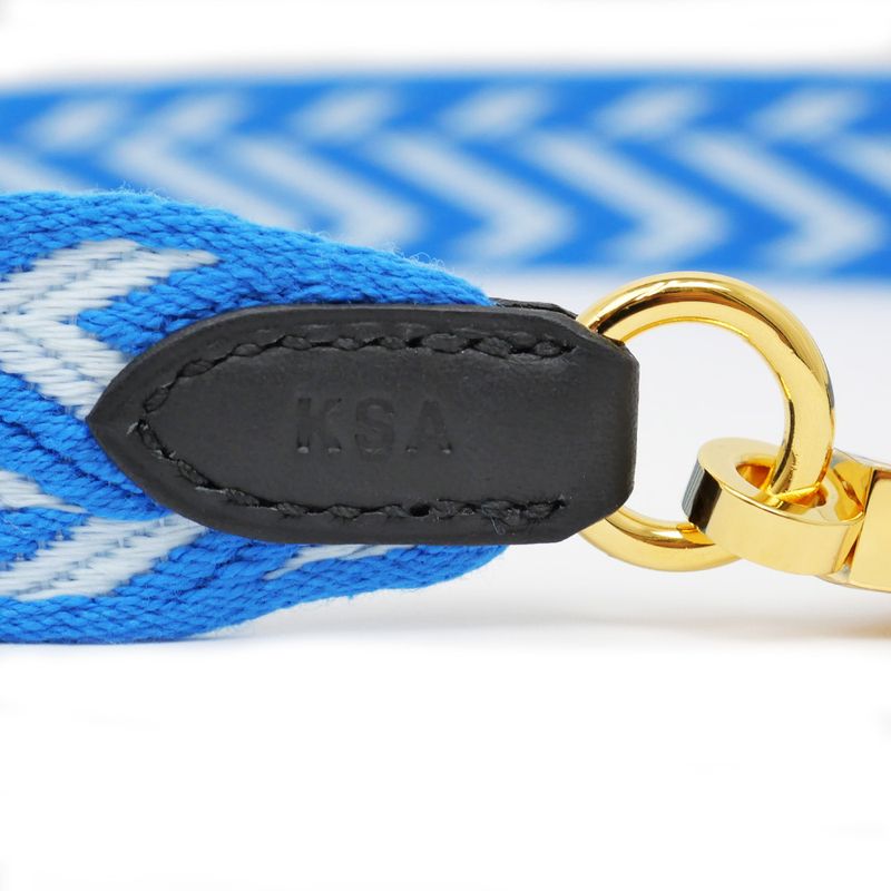 Hermes Bandouliere Sangle Zigzag 25 mm Toile Swift Blue White — view 9