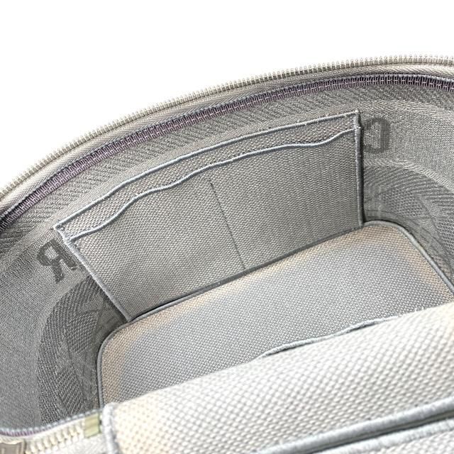 Christian Dior Cannage Vanity Handbag Logo Canvas Gray — view 8