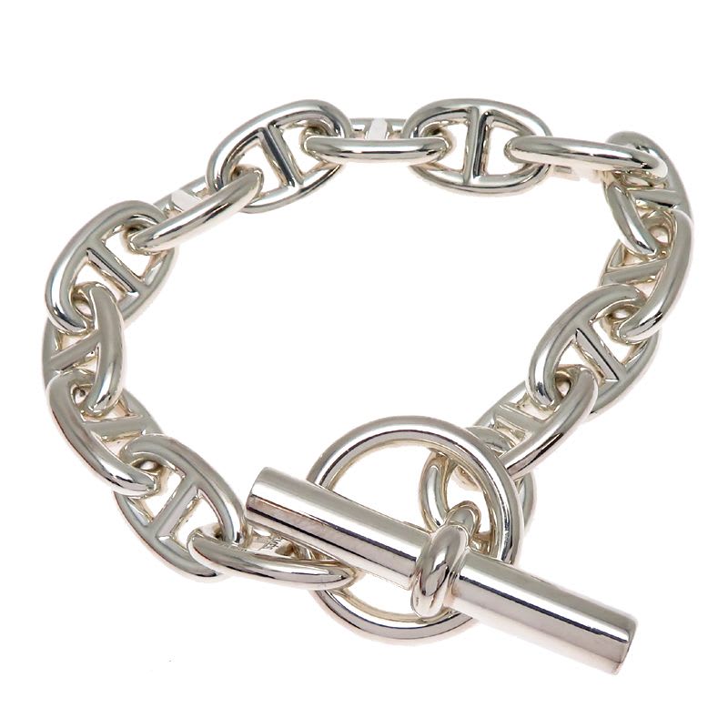 Hermes Chaine d'Ancre Sterling Silver Bracelet — view 3