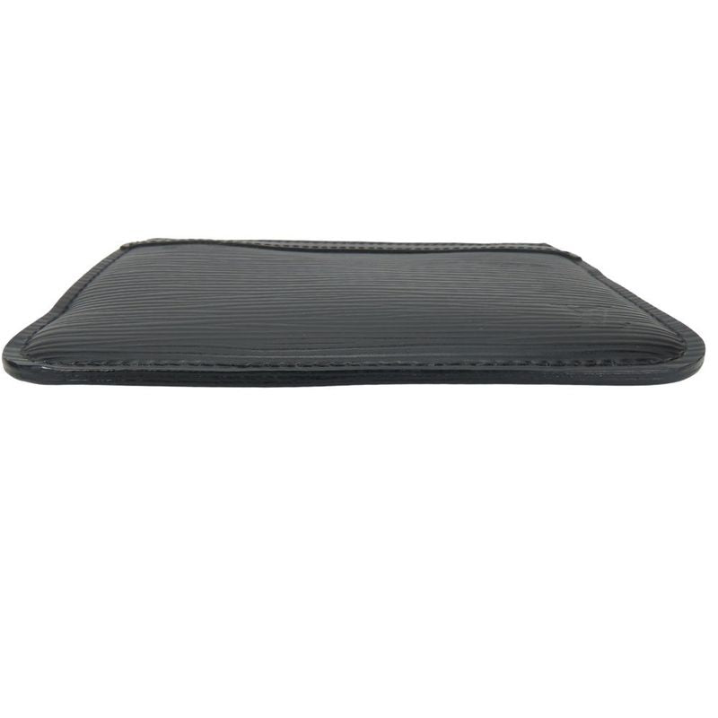 Louis Vuitton Coin Case Pochette Cles Epi Leather Noir Black Silver — view 3