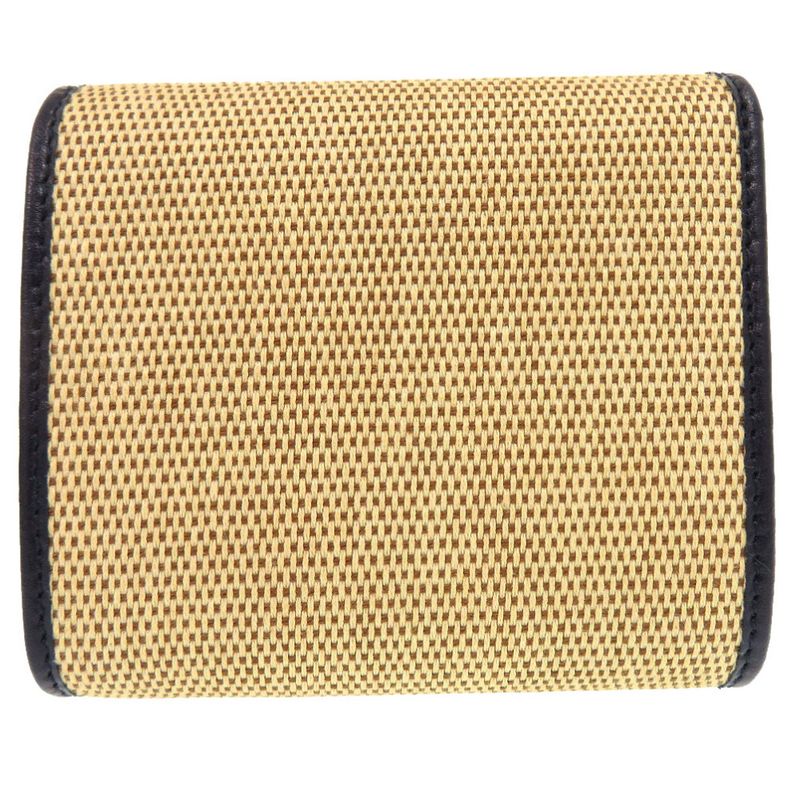 Gucci Horsebit Canvas Leather Beige Bifold Wallet 0394 — view 3