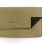 Bottega Veneta Long Fold Wallet Beige Khaki — view 7