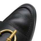 Hermes Moccasins Impact Calf Leather 36.5 Shoes Black — view 6