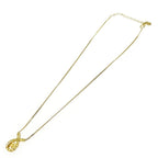 Christian Dior GP Rhinestone CD Logo Necklace Gold — view 5