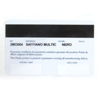 Prada 2 Mo004 Logo Plate Saffiano Martic Leather Bifold Card Case Billfold Nero — view 9