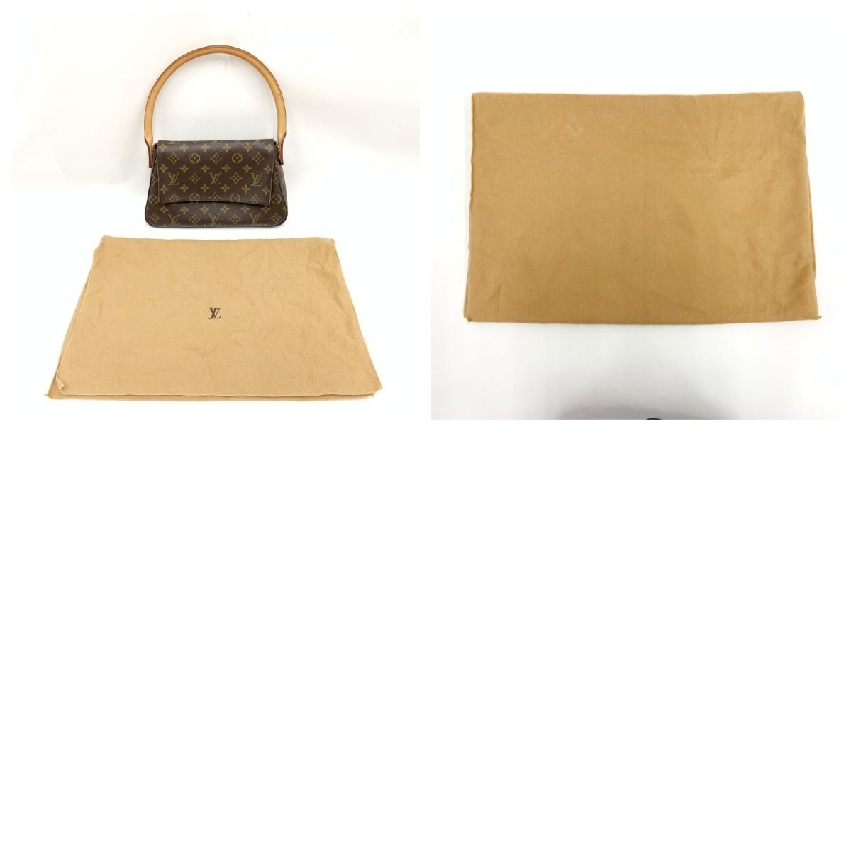 Louis Vuitton Monogram Mini Looping Semi-Shoulder Bag Brown — view 9