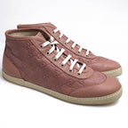 Gucci Shoes Sneakers High Cut Women Leather Pink — view 2