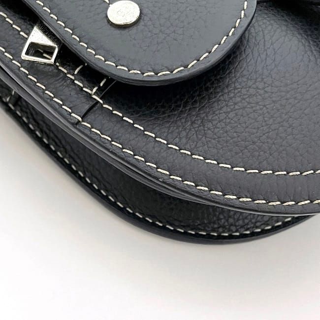 Christian Dior Body Bag Shoulder Black Saddle — view 8