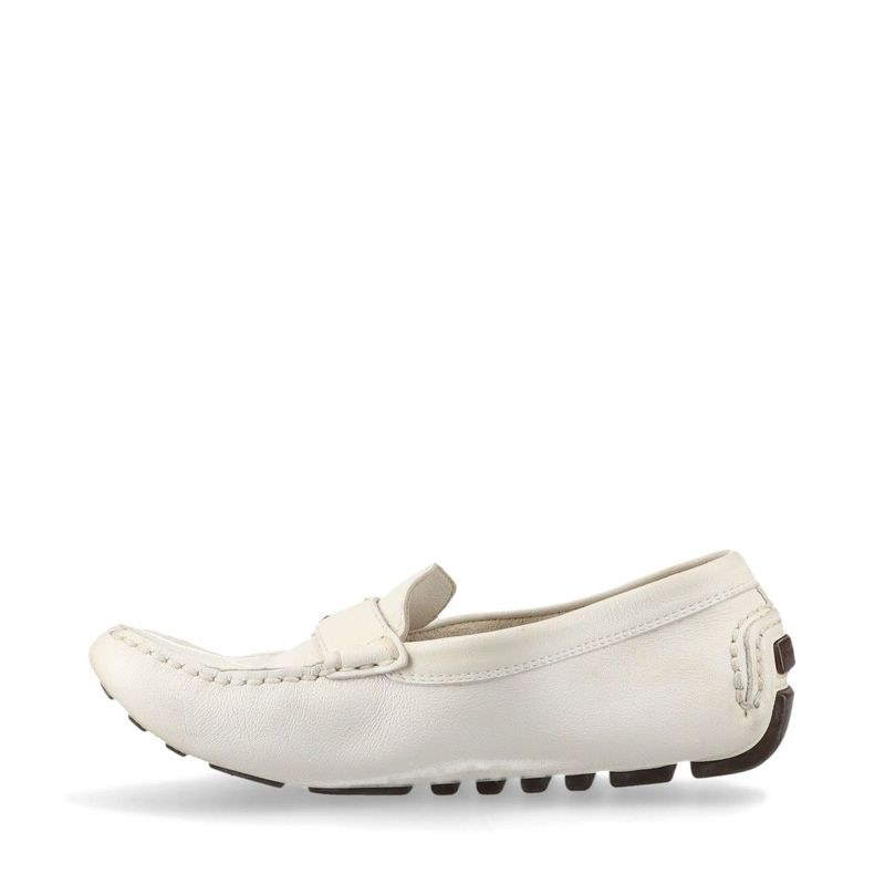 Louis Vuitton 02 Monte Carlo Leather Driving Shoes 34 Td0052 White — view 6