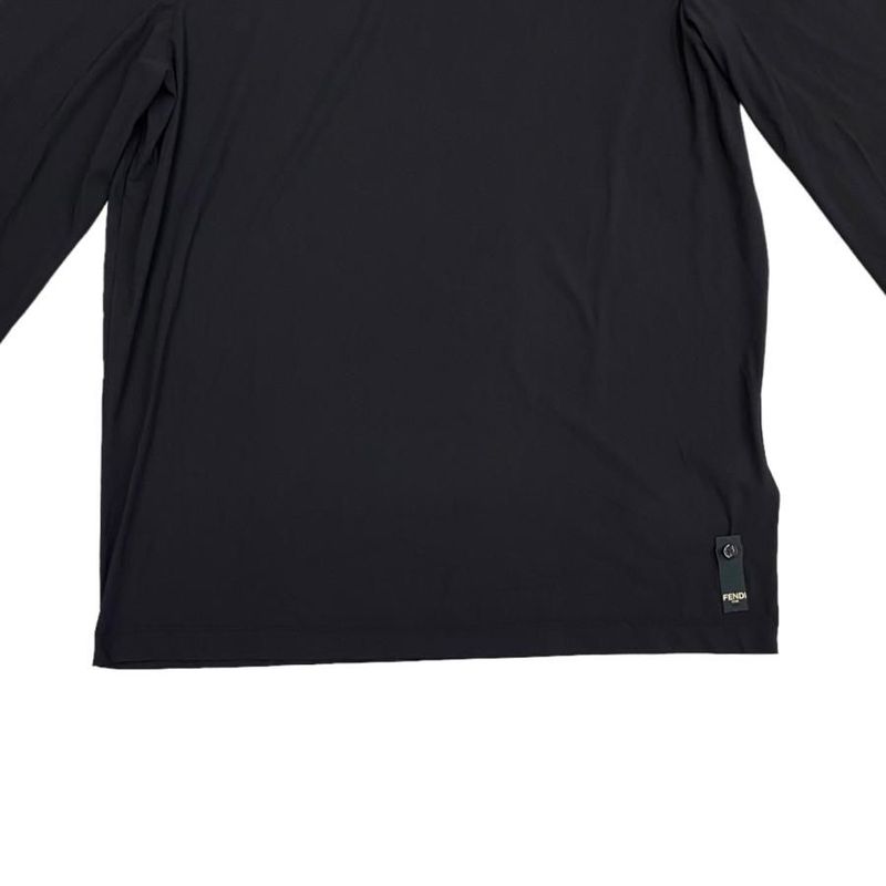 Fendi Long Sleeve High Neck Cut and Sewn Fy0983 Ah19 F0 Qa1 M Size Logo Plate — view 6