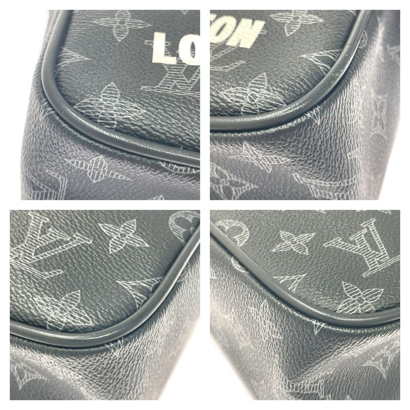 Louis Vuitton Monogram Eclipse Danube PM Vivienne Shoulder Bag — view 7