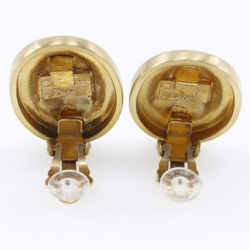 Christian Dior Vintage Gold Plated 19.4 g Earrings — view 5