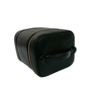 Chanel Caviar Leather Vanity Bag Mini Handbag Black 28298