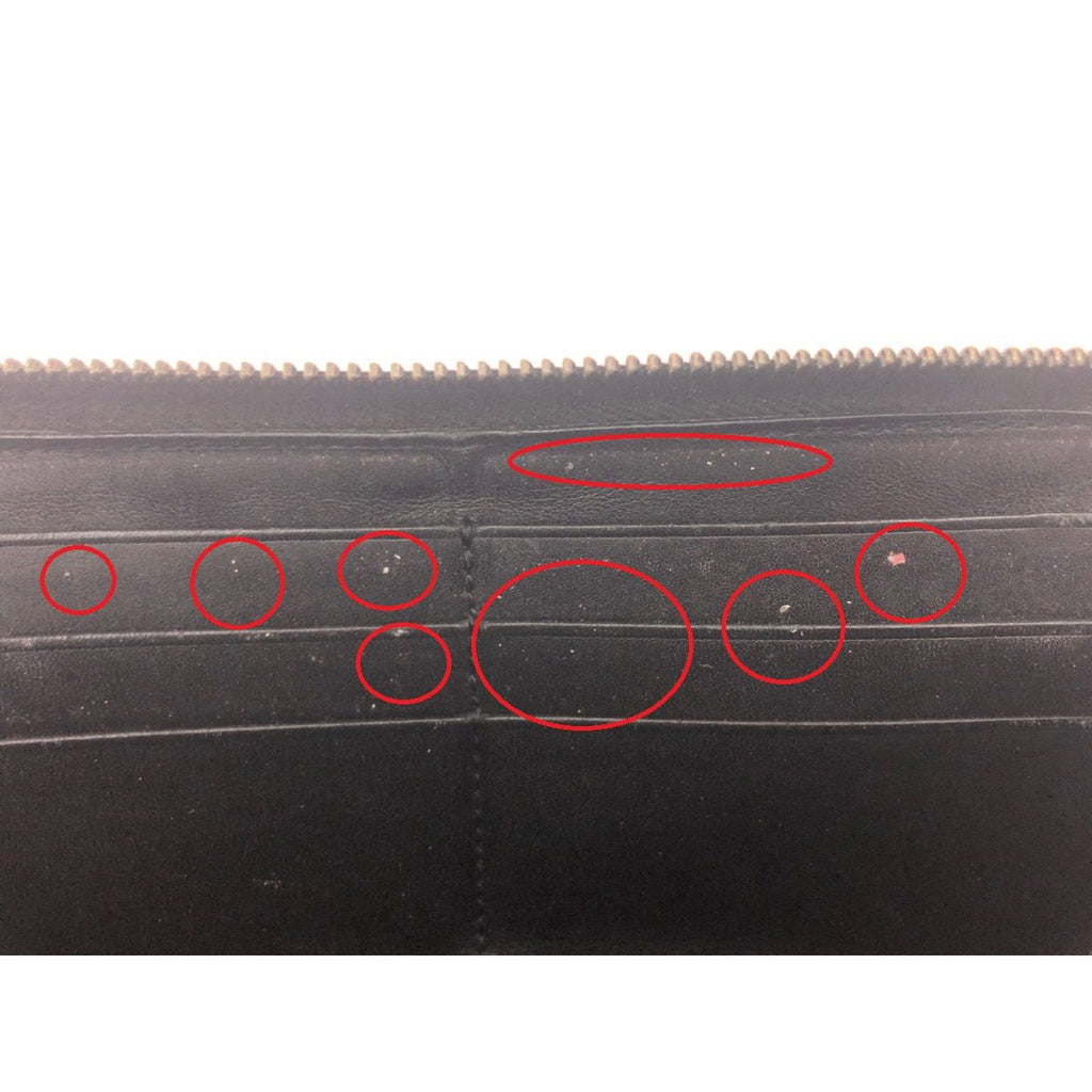 Gucci Diamante Studded Round Zipper Long Wallet GG 2 Heads — view 5