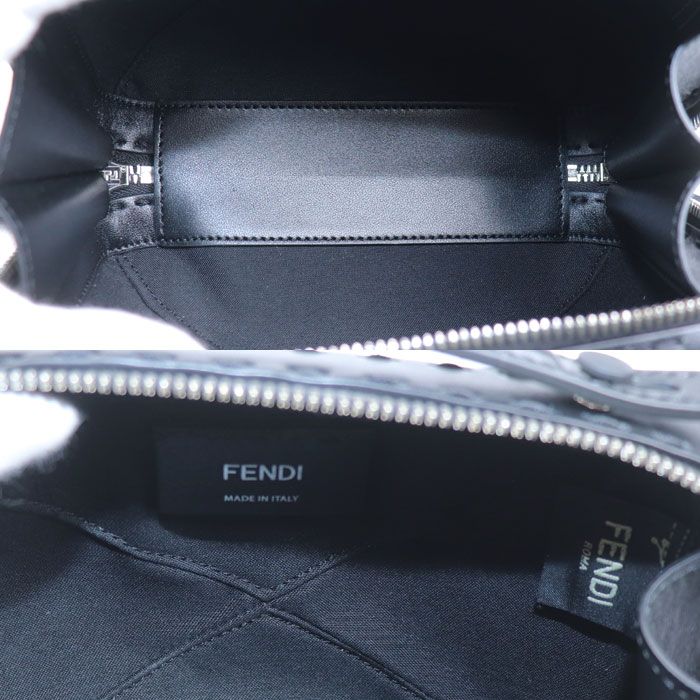 Fendi Mini Travel Zucca Shoulder Bag Black 7 Va552 — view 4