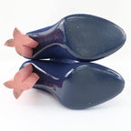 Louis Vuitton Knit Boots Ankle Sock Navy Pink — view 6