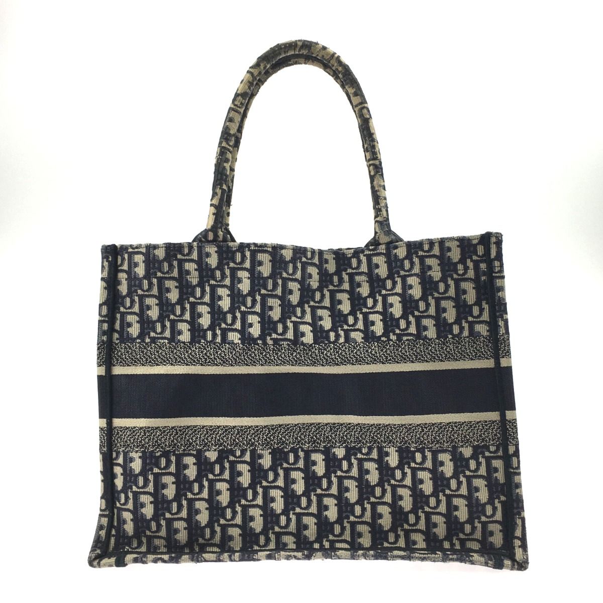 Christian Dior Oblique Book Tote Navy — view 2