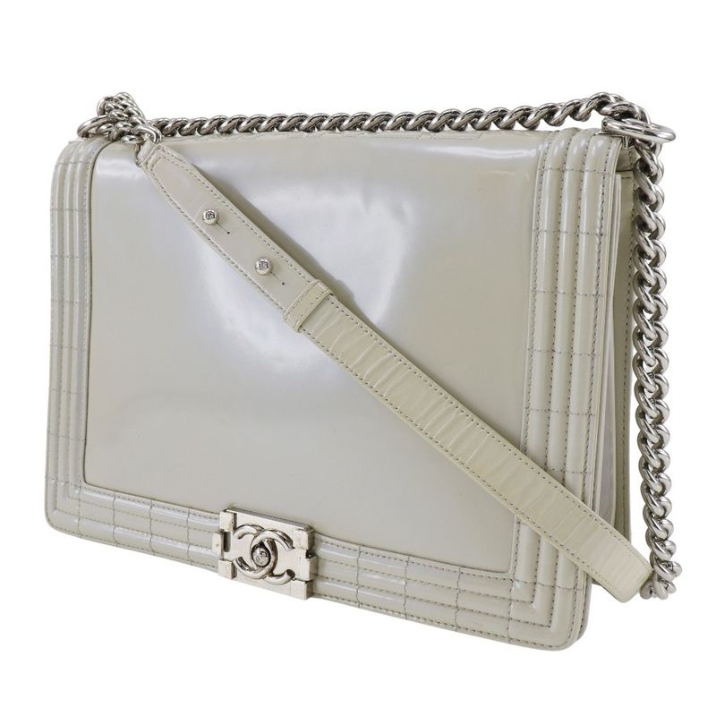 Chanel Chain Shoulder Boy Enamel Bag — view 2