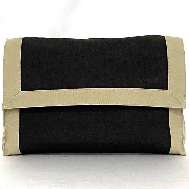 Hermes Clutch Bag Tapi de Sel Gray Beige — view 3