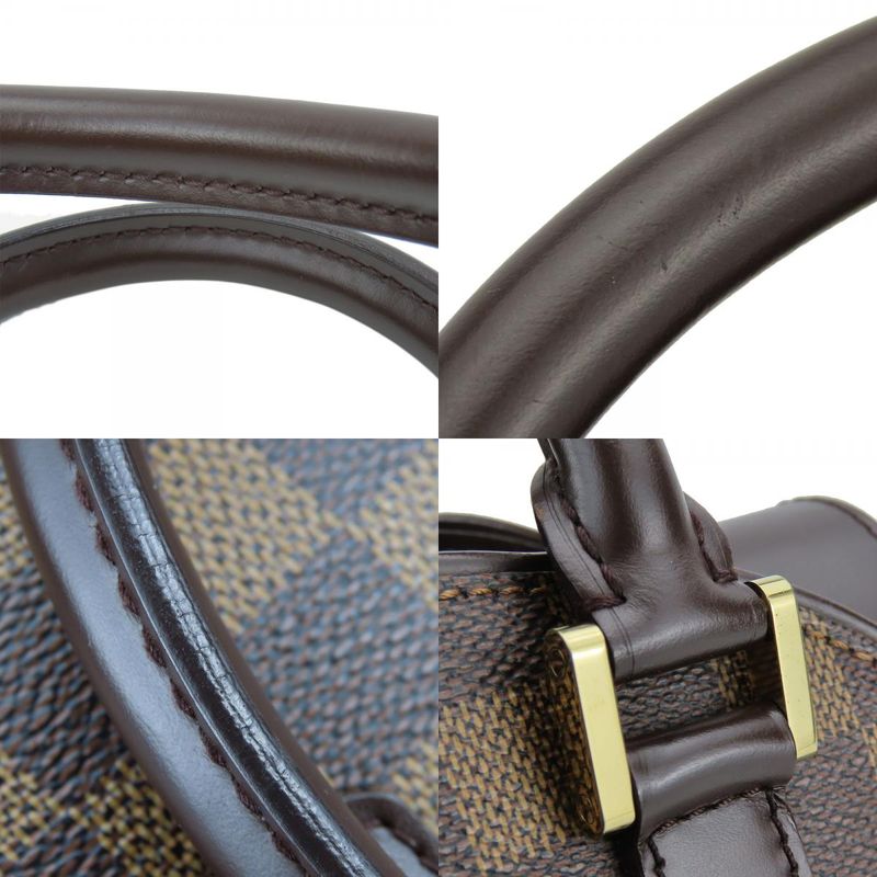 Louis Vuitton Handbag Sariasau Damier Ebene Brown Gold Hardware — view 6