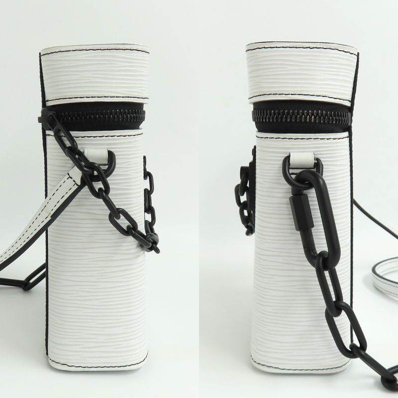 Louis Vuitton Phone Box Epi Bron White Shoulder Bag Black — view 4