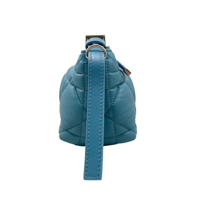 Christian Dior Handbag Nomad Pouch Small S5553 Omig Blue Gold Hardware — view 4