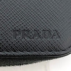 Prada Round Zipper Long Wallet Document Case — view 4