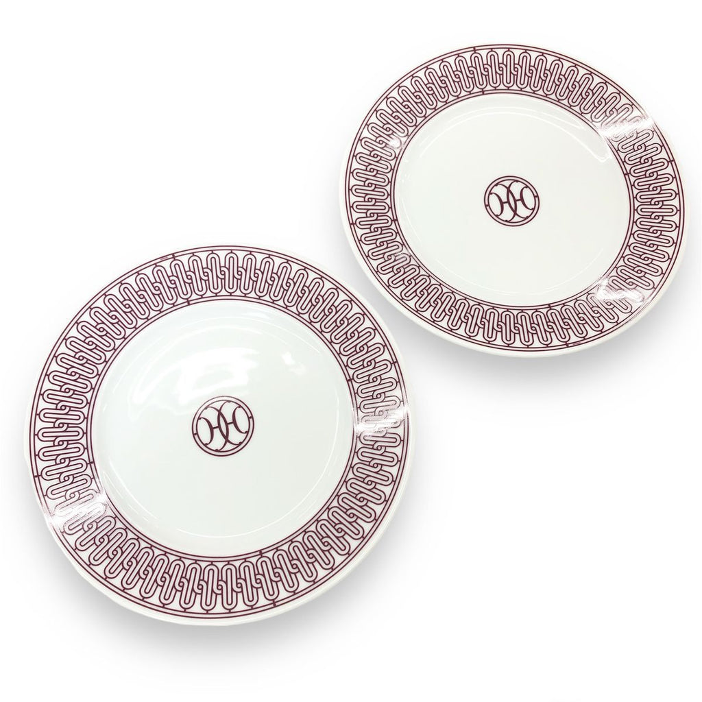 Hermes Dessert Plate Deco Ash Decorage Pair Set of 2 — view 3